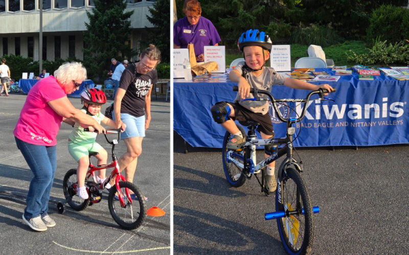 BENV Kiwanis hold Bike Rodeo at Night Out